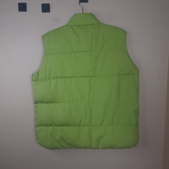 Cabela's Quilted Goose Down Puffer Vest in Lime Green Size L - Picture 6 of 9